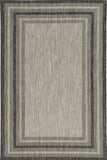 8' X 11' Gray Striped Indoor Outdoor Area Rug