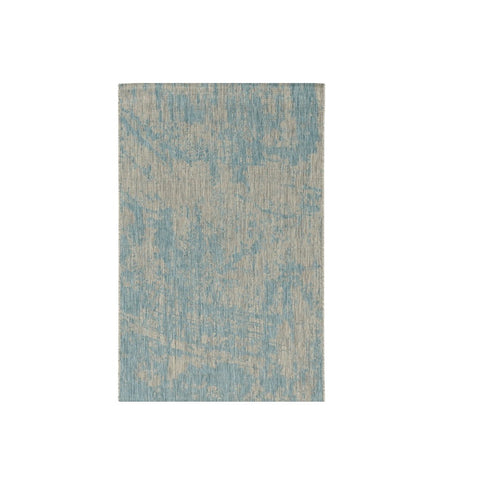 3' X 5' Green And Khaki Abstract Washable Indoor Outdoor Area Rug