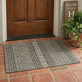 3' X 4' Charcoal Southwestern Indoor Outdoor Area Rug