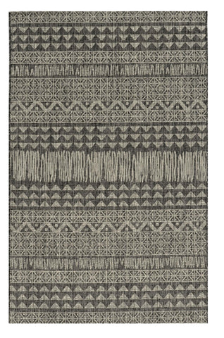 8' X 10' Beige And Ivory Southwestern Washable Indoor Outdoor Area Rug