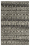 3' X 5' Charcoal And Gray Tribal Area Rug