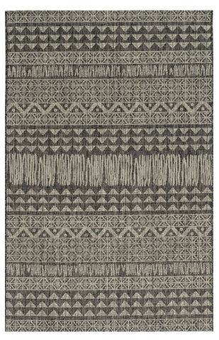 8' X 10' Salmon And Ivory Geometric Washable Indoor Outdoor Area Rug
