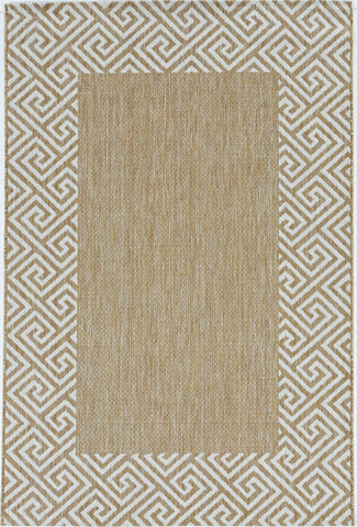 8' X 10' Copper Navy Blue And Gold Patchwork Washable Indoor Outdoor Area Rug