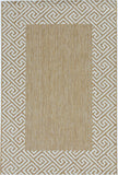 3' X 4' Natural And Beige Geometric Area Rug