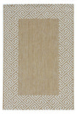 3' X 5' Natural And Beige Geometric Area Rug