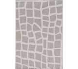 8' X 10' Orange And Teal Blue Abstract Washable Indoor Outdoor Area Rug