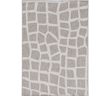 3' X 5' Gray and Ivory Cobblestone Area Rug