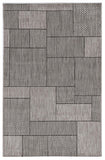 8' X 10' Teal Blue And Ivory Trellis Washable Indoor Outdoor Area Rug