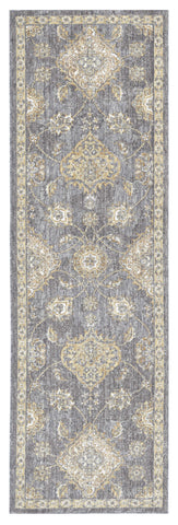 3' X 5' Sage Orange And White Wool Floral Distressed Area Rug