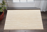 3' X 5' Beige And Ivory Wool Abstract Hand Tufted Area Rug
