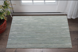 3' X 5' Slate Gray And Ivory Abstract Hand Tufted Area Rug