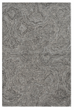 3' X 5' Gray And Dark Gray Abstract Hand Tufted Area Rug