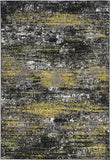 7' Gray Abstract Runner Rug
