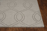 5' X 8' Beige Ivory And Brown Seashell and Coral Hand Hooked Area Rug