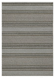 4' X 6' Gray Striped Area Rug