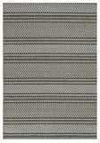 5' X 8' Gray Striped Area Rug
