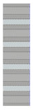 8' Gray And Ivory Southwestern Indoor Outdoor Area Rug