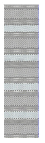 8' Gray And Ivory Southwestern Indoor Outdoor Area Rug