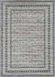 4' X 6' Gray Chevron Indoor Outdoor Area Rug