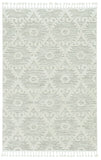 5' X 8' Beige and Ivory Geometric Area Rug
