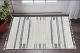 3' X 5' Ivory Abstract Area Rug