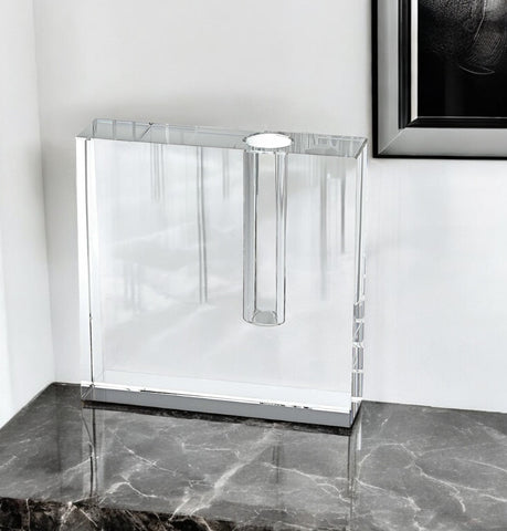 5" Clear Lead Free Crystal Bud Vase
