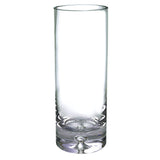 11" Clear Cylinder Crystal Table Vase