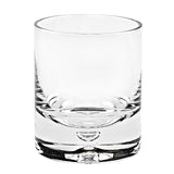 Set of Four Clear Mouth Blown Crystal Old Fashion Glasses