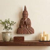 13" X 4" Brown Wood Wall Decor