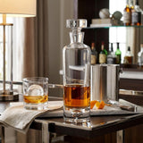 Clear Crystal Glass Round Bowl Stemless Decanter