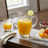 Clear Crystal Glass Convex Curve Shape Stemless Pitcher