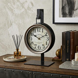 Metallic Brown Metal Hanging Desk Table Clock