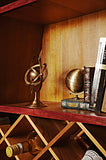 8" Bronze Metal Armillary Sphere Tabletop Sculpture