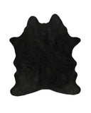 5' X 8' Black Shag Hand Knotted Area Rug