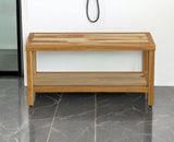 18" X 36" Natural Solid Wood Shower Bench