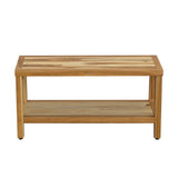 18" X 36" Natural Solid Wood Shower Bench