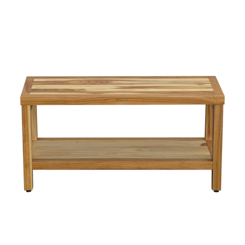18" X 36" Natural Solid Wood Shower Bench