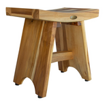 18" Natural Teak Rectangular Shower Bench