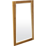 35" Brown Wood Accent Mirror