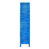 67" Light Blue Folding Three Panel Screen Room Divider