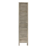 67" Gray Folding Three Panel Screen Room Divider