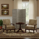 67" Gray Folding Three Panel Screen Room Divider