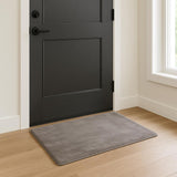 3' X 5' Gray Shag Hand Knotted Area Rug