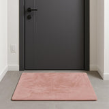 3' X 5' Pink Shag Hand Knotted Area Rug