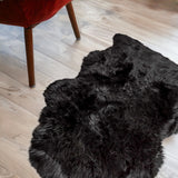 2' X 3' Black Shag Area Rug
