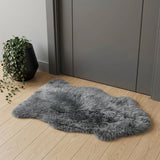 2' X 3' Warm Gray New Zealand Natural Sheepskin Rug