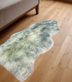 2' X 3' Gray Shag Area Rug
