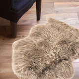 2' X 3' Latte New Zealand Natural Sheepskin Rug