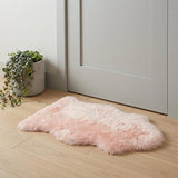 2' X 3' Rose New Zealand Natural Shearling Sheepskin Rug