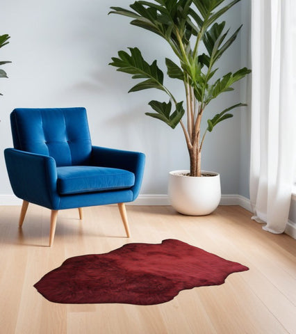 2' X 3' Raspberry Shag Area Rug